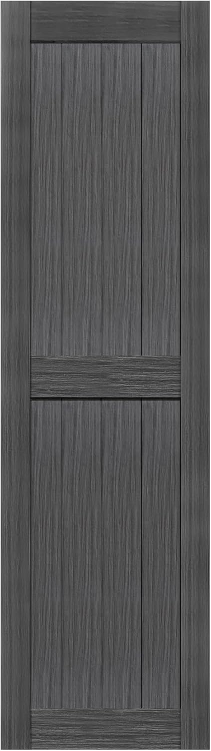 24in x 84in Deep Gray Barn Door for Elegant Interior Design
