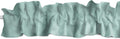 Shiny Satin Sleeve Topper Valance 144in x 9in Aqua - Elegant Ruffled