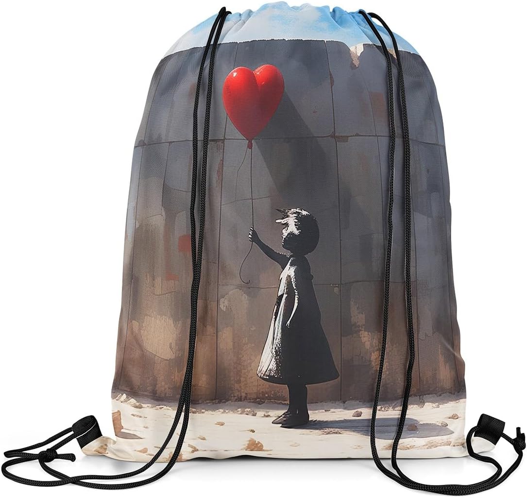 Feelyou Modern Art Gym String Bag - Waterproof & Cute! 
