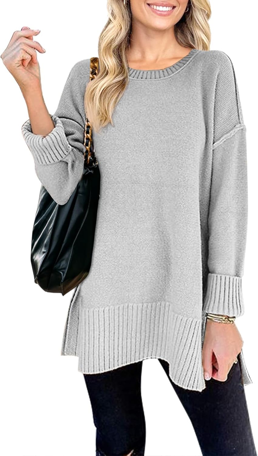 Oversized Pullover Sweater for Women - Casual Fall Fashion