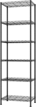HOMEFORT 6-Shelving Unit Adjustable Wire Shelving - Space Saving