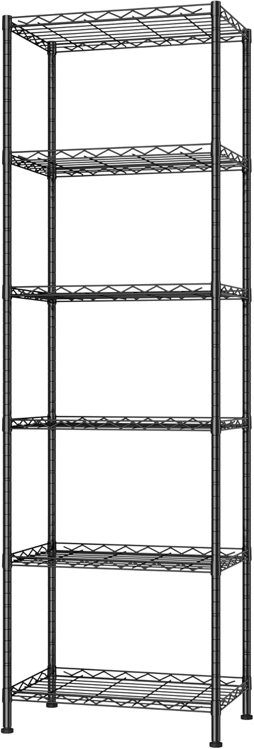 Adjustable Wire Shelving Unit for Kitchen and Closet Storage