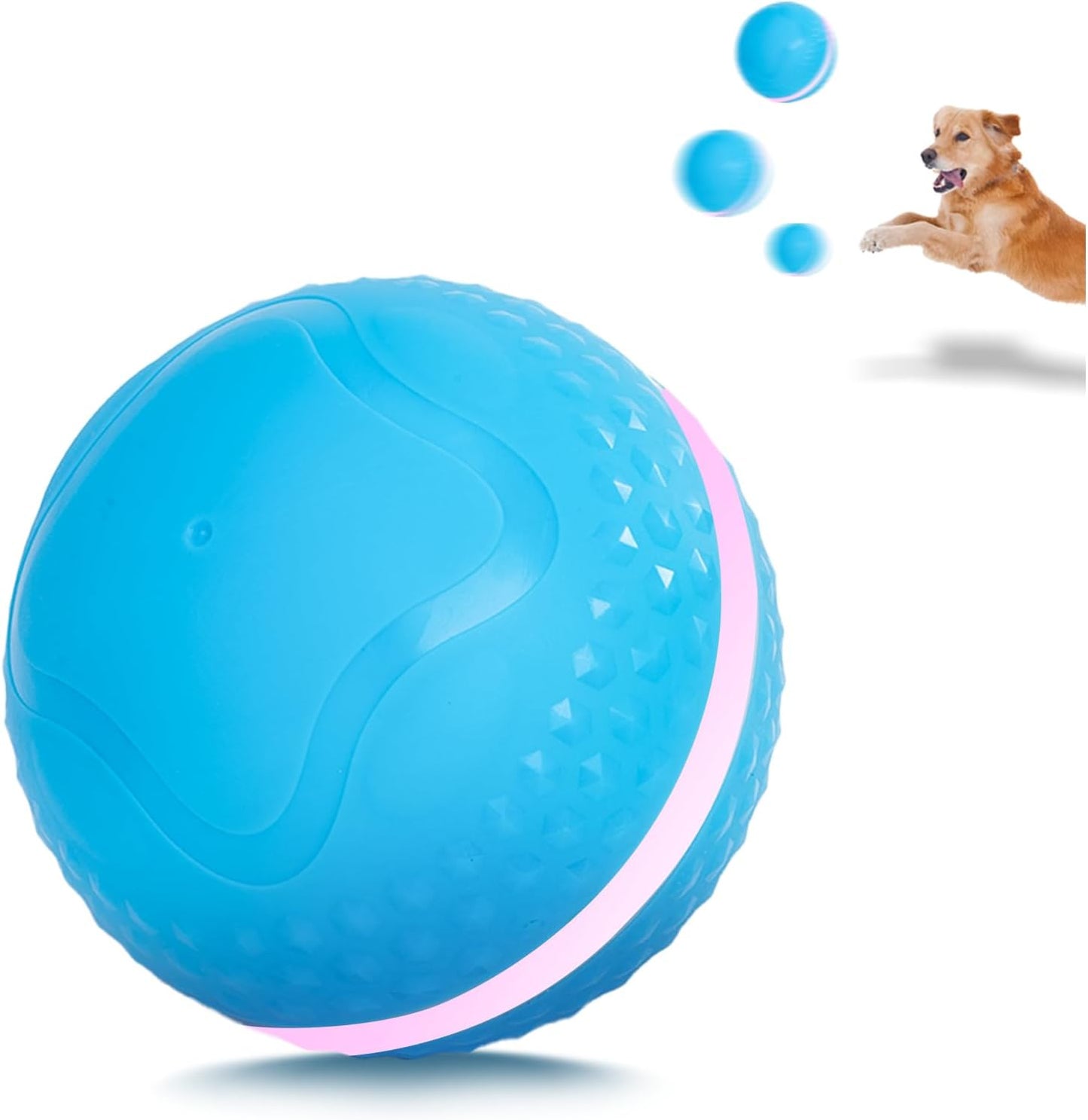 Self-Rolling Interactive Dog Toy - Robust & Fun