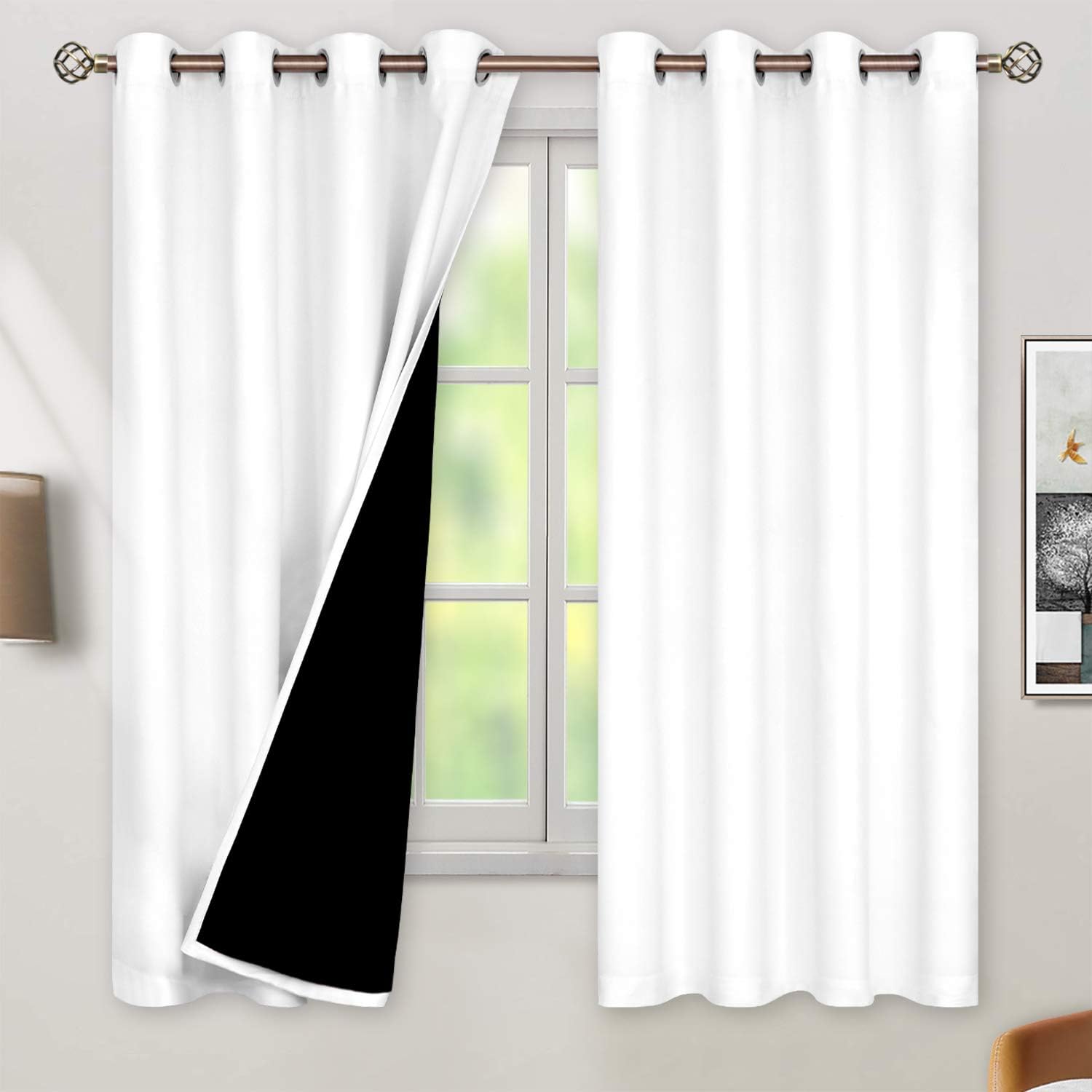BGment Thermal Insulated Blackout Curtains for Full Room Darkening