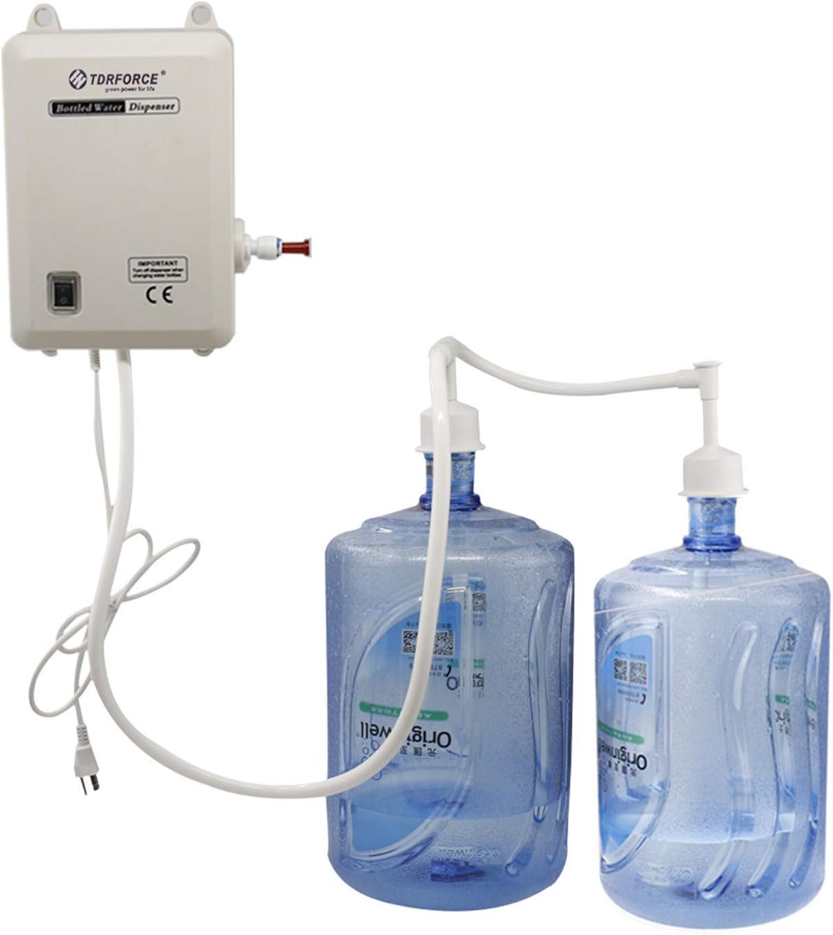 TDRFORCE 5 Gallon Water Jug Dispenser Pump for Easy Use