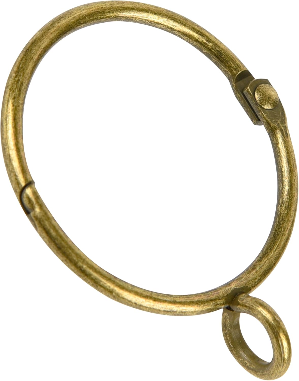 DASHTHER 40 PCS Bronze Curtain Rings - Snap-Joint Design, Fits Rods up to 1.25