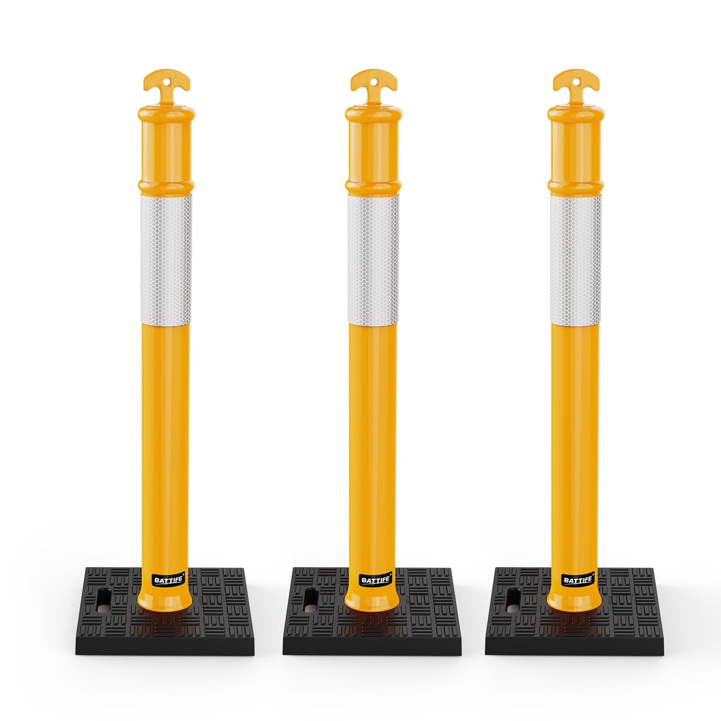 BATTIFE 45 inch Traffic Delineator Cones for Safe Work Zones