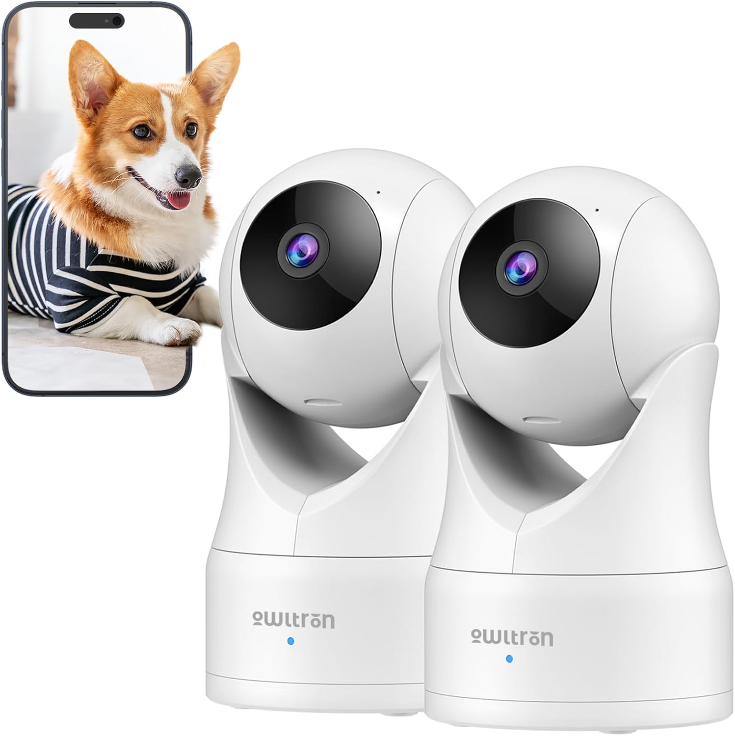 owltron Indoor Security Camera 2K with 360 Monitoring Features