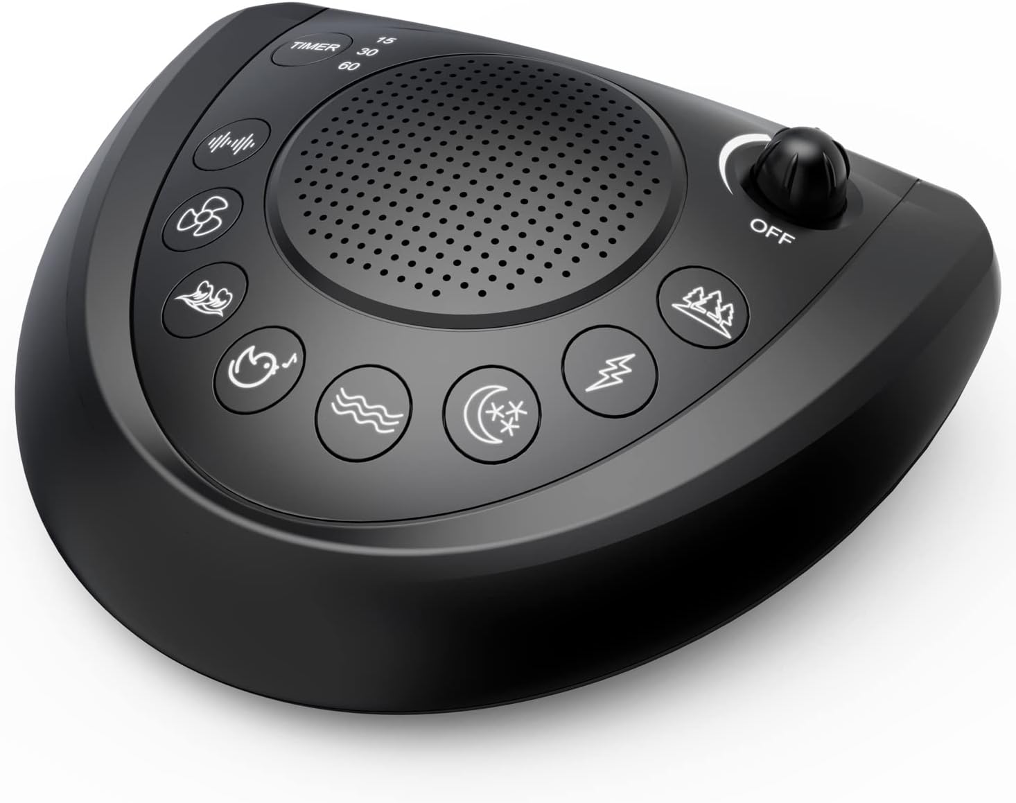 Mesqool White Noise Machine: 24 Soothing Sounds, Portable Sleep Therapy