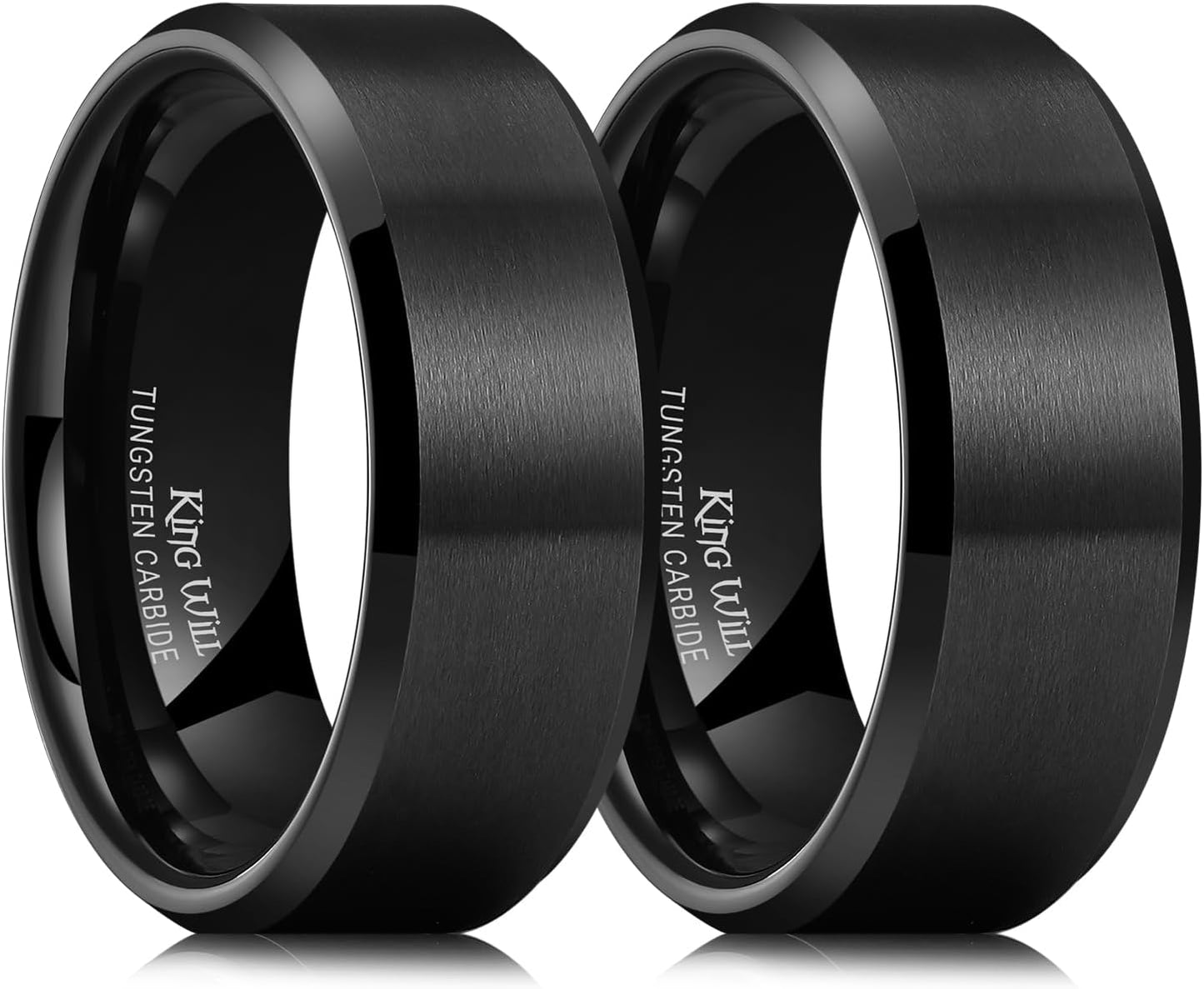 King Will Tungsten Men's Wedding Ring - Stylish Comfort Fit Option