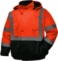 Safety jacket for men Reflective High Visibility Hooded Jacket - ANSI