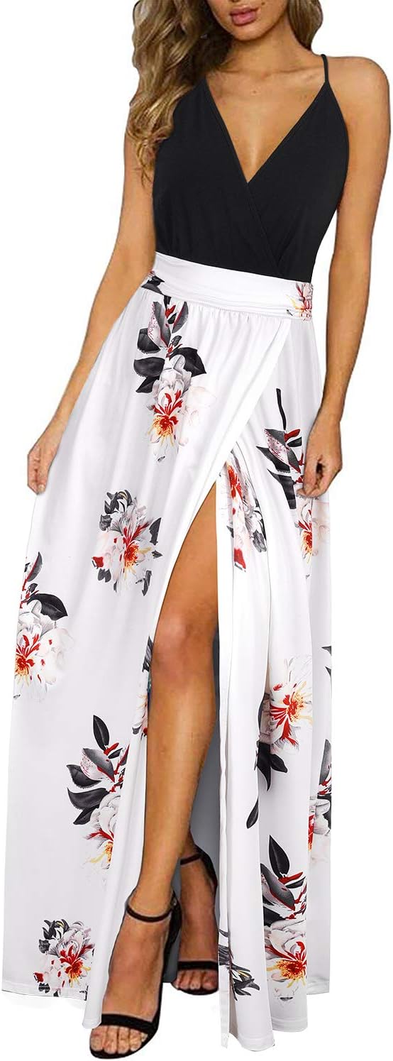 Maxi Dress for Women Summer 2025 - Floral Spaghetti Strap Style