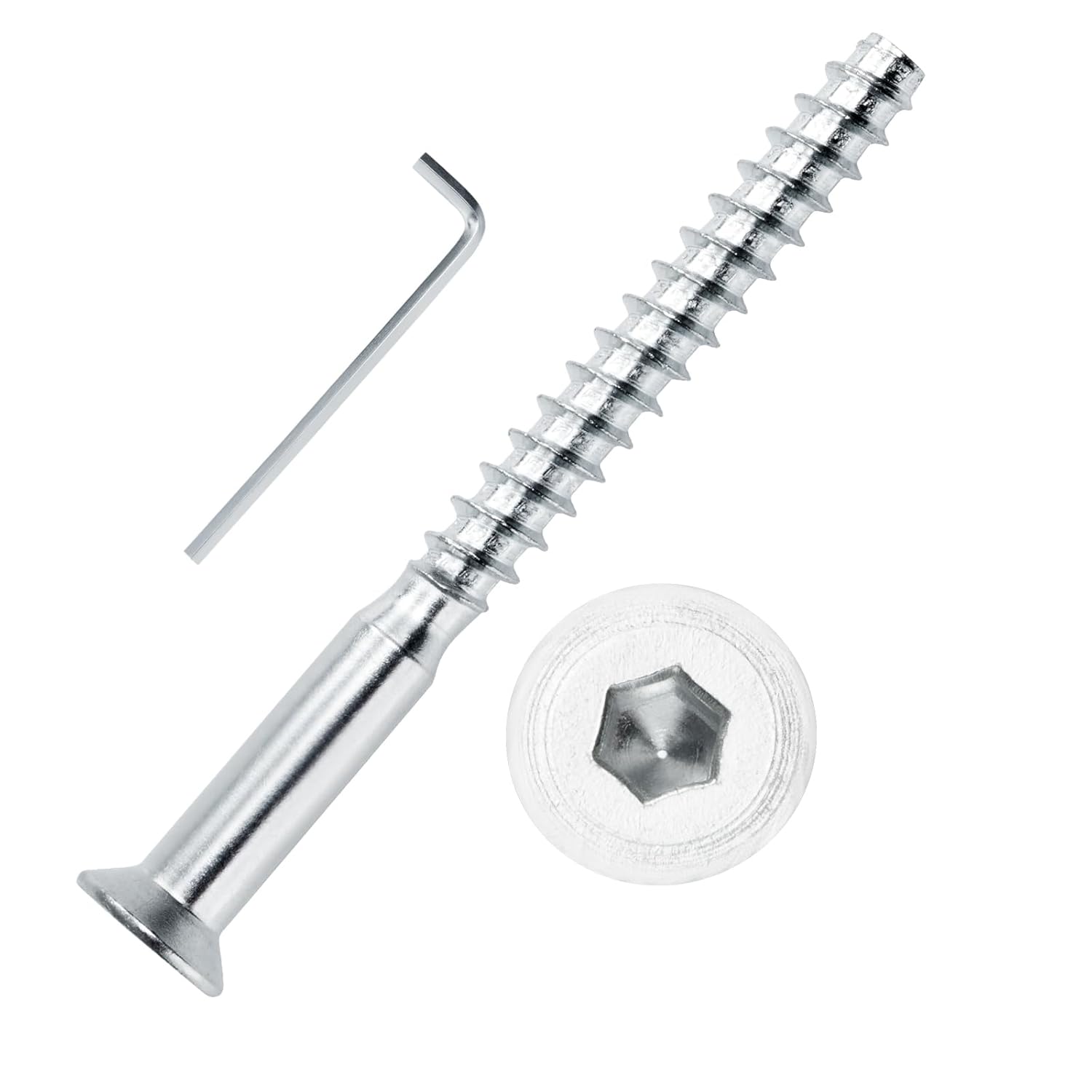 Confirmat Screws M7 x 75mm for Furniture Assembly and Repair