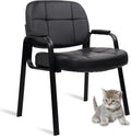 CLATINA Big & Tall 500 lbs Leather Reception Chair - Comfortable