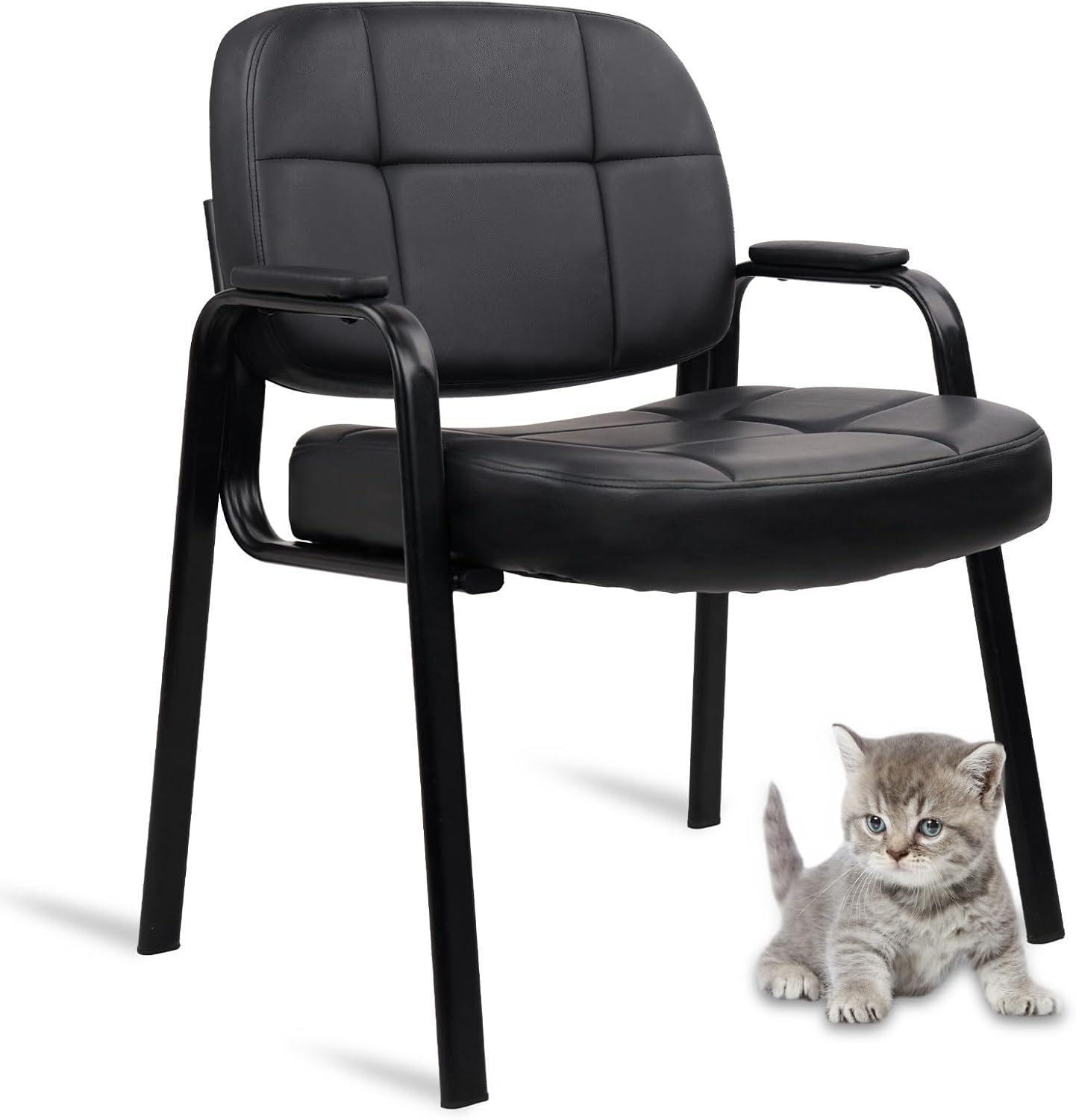 Big & Tall Leather Office Reception Chair for Comfort & Style