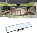 Car Rearview Mirrors 12 in Panoramic Clip-on Mirror - Wide View
