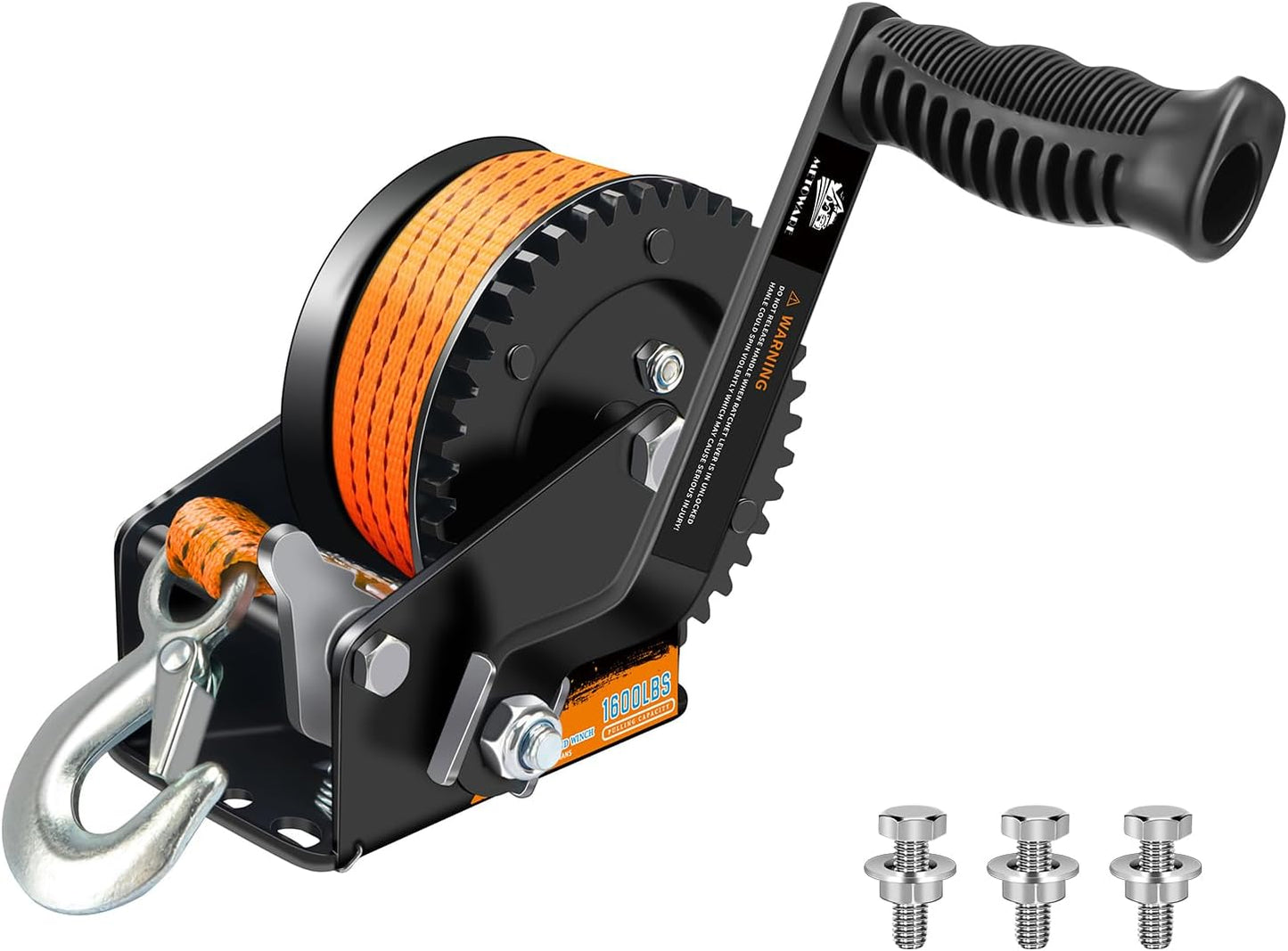 METOWARE 1600LBs Boat Trailer Winch with 26 Ft Strap Review
