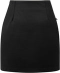 Womens Plaid Skirt High Waisted Mini Wool Pencil - Cozy Fall Staple