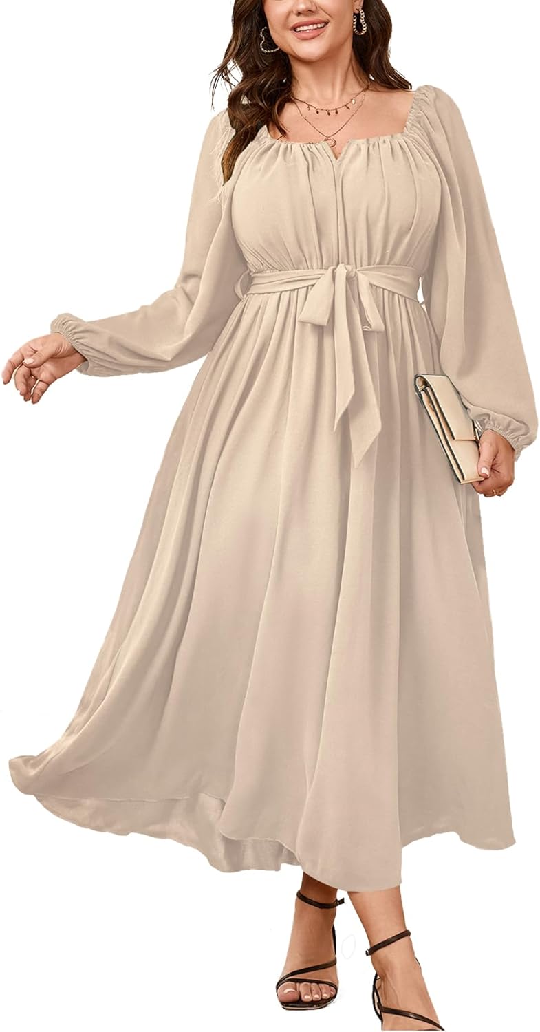 Elegant Plus Size Maxi Dress for Weddings and Special Occasions