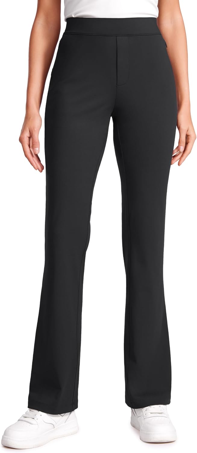 CRZ YOGA Tall 31 Flare Pants: High-Waisted Stretch Comfort