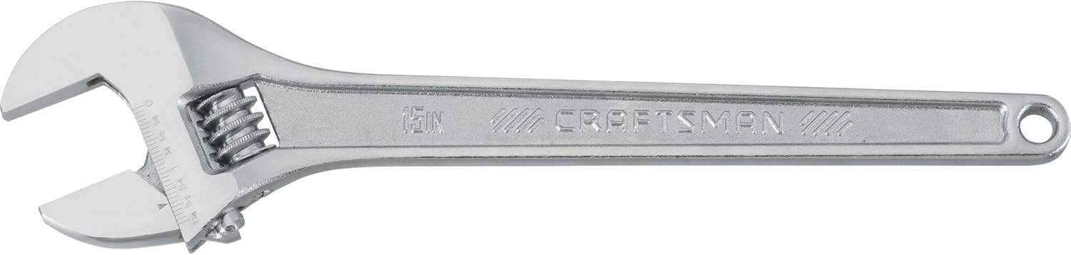 CRAFTSMAN Adjustable Wrench 15-Inch for Versatile Use