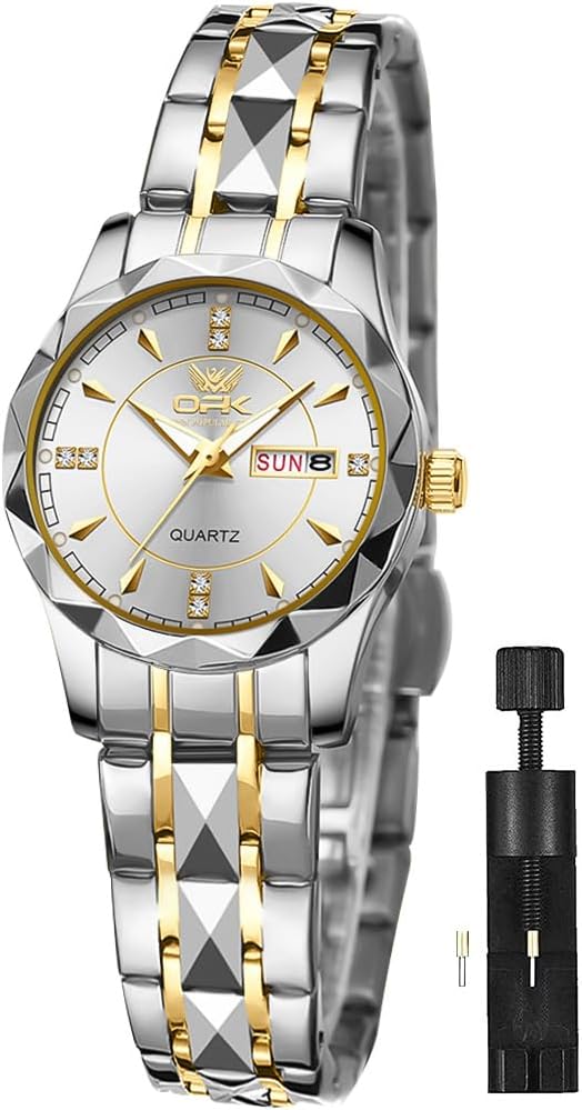 OPK Stainless Steel Ladies Watch - Easy Read & Waterproof