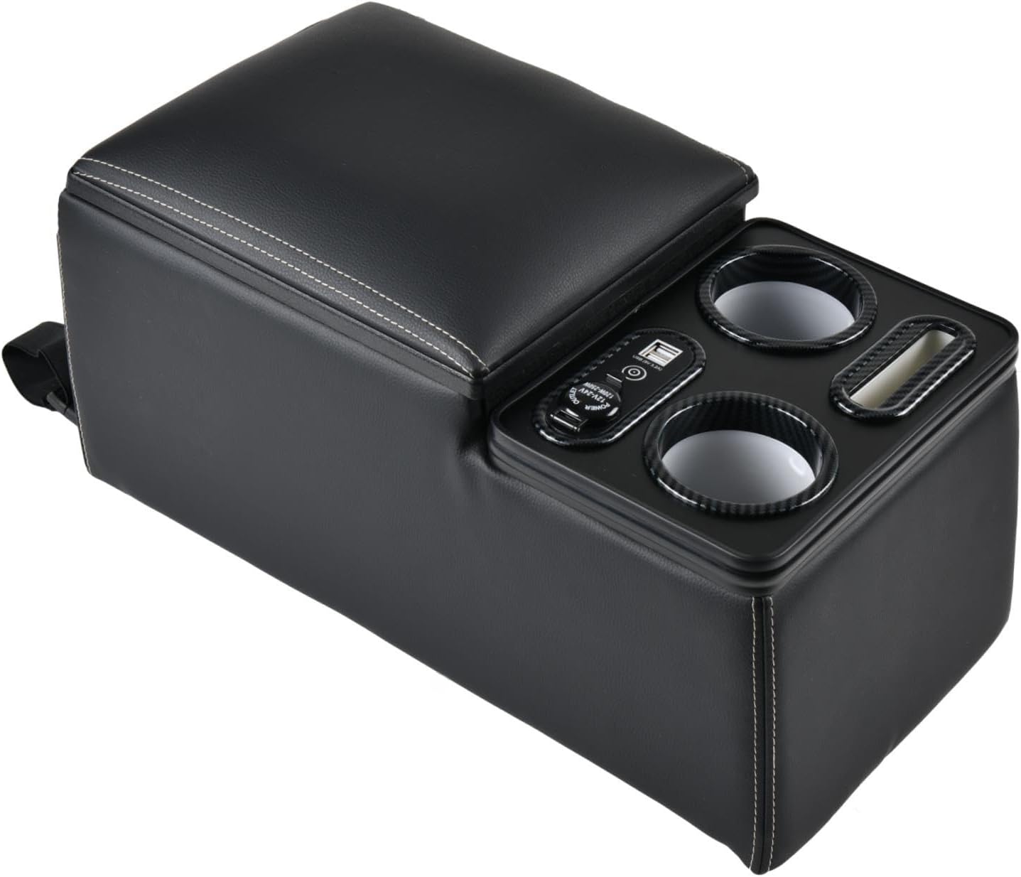 Coverado Car Center Console Organizer with Cup Holder & Phone Holder