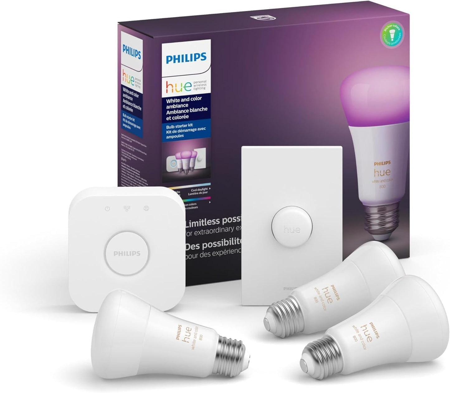 Philips Hue White and Color Ambiance Smart Button Starter Kit