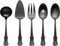 Oneida James Street Satin Black 5 Piece Hostess Set - Updated Vintage