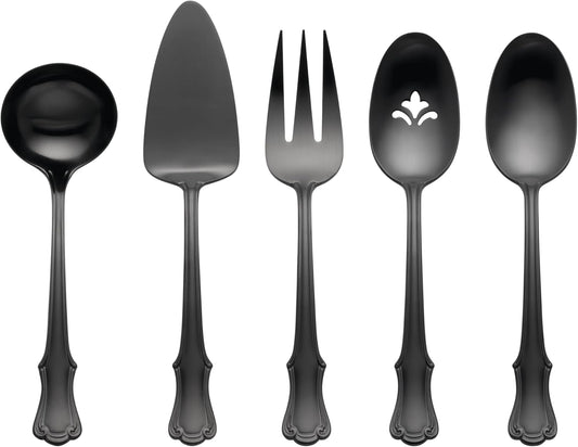 Oneida James Street Satin Black 5 Piece Hostess Set Review