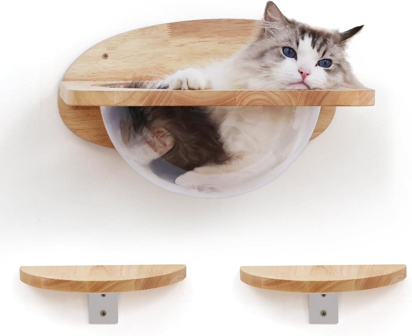 FUKUMARU Cat Wall Furniture Set for Climbing and Lounging