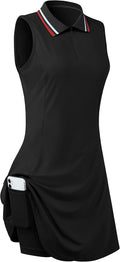 Comfortable Women's Sleeveless Tennis Dress with Inner Shorts