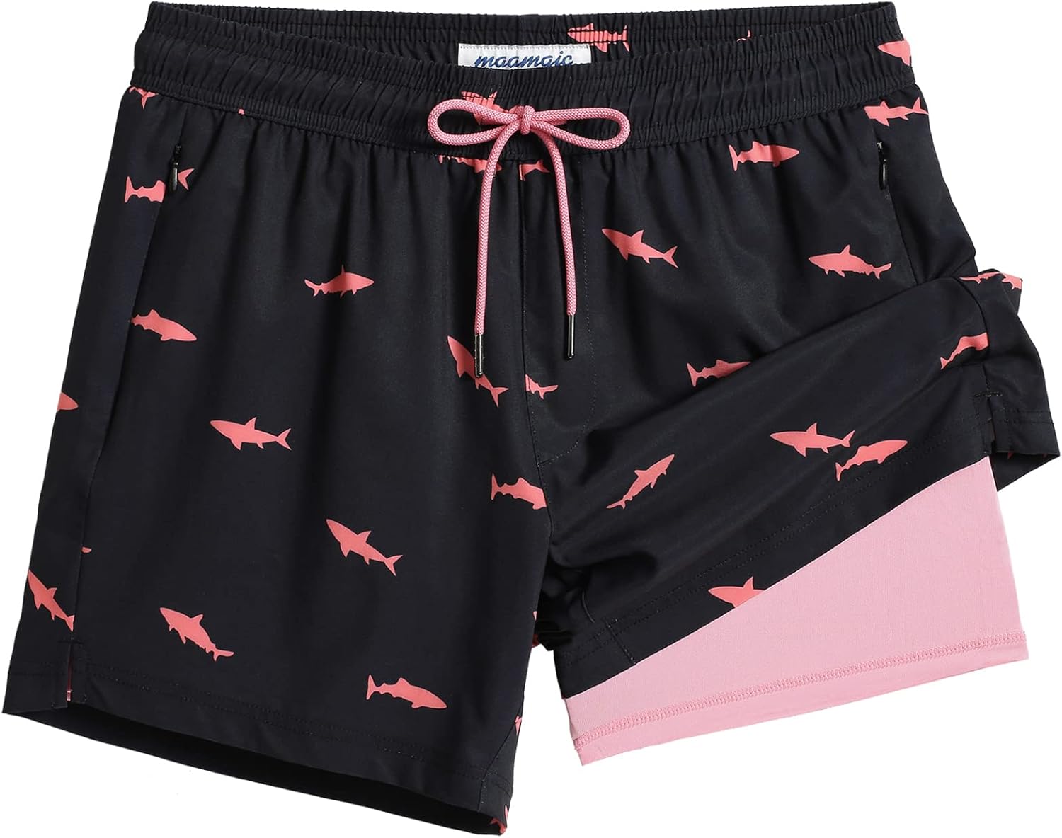 Mens Swim Trunks with Compression Liner for Ultimate Comfort