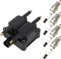ECCPP UF403 Ignition Coil with 4 Iridium Spark Plugs for PT Cruiser