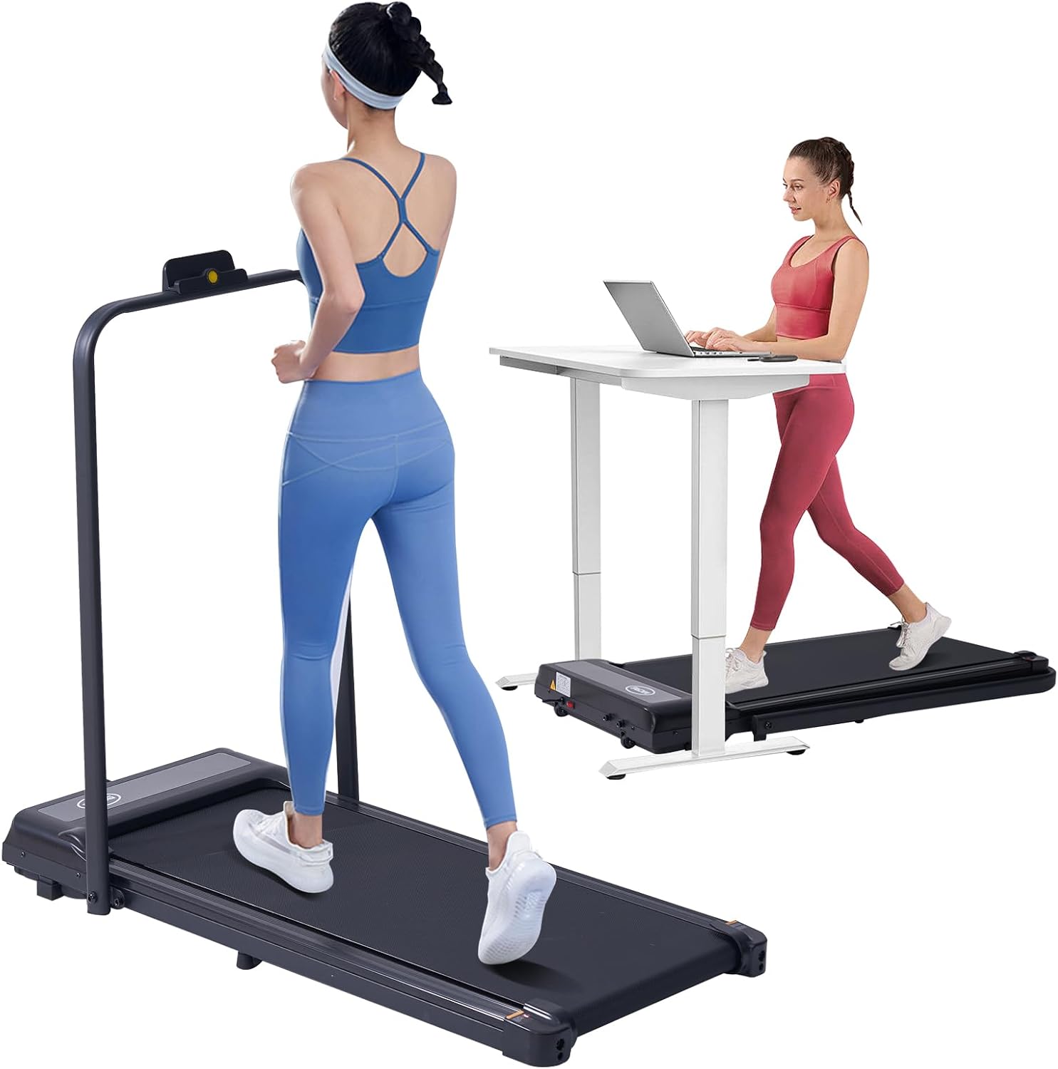 Walking Pad Treadmill with Handles for Home Small Spaces
