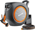 Retractable Garden Hose Reel 1/2in x 150ft - Slow Retract, Wall Mount