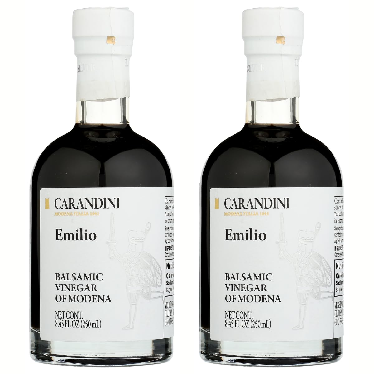 Carandini Emilio Silver Balsamic Vinegar of Modena PGI - 2 Bottles