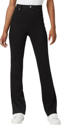 HUE Womens Ultra Soft High Waist Denim Baby Bootcut Leggings below