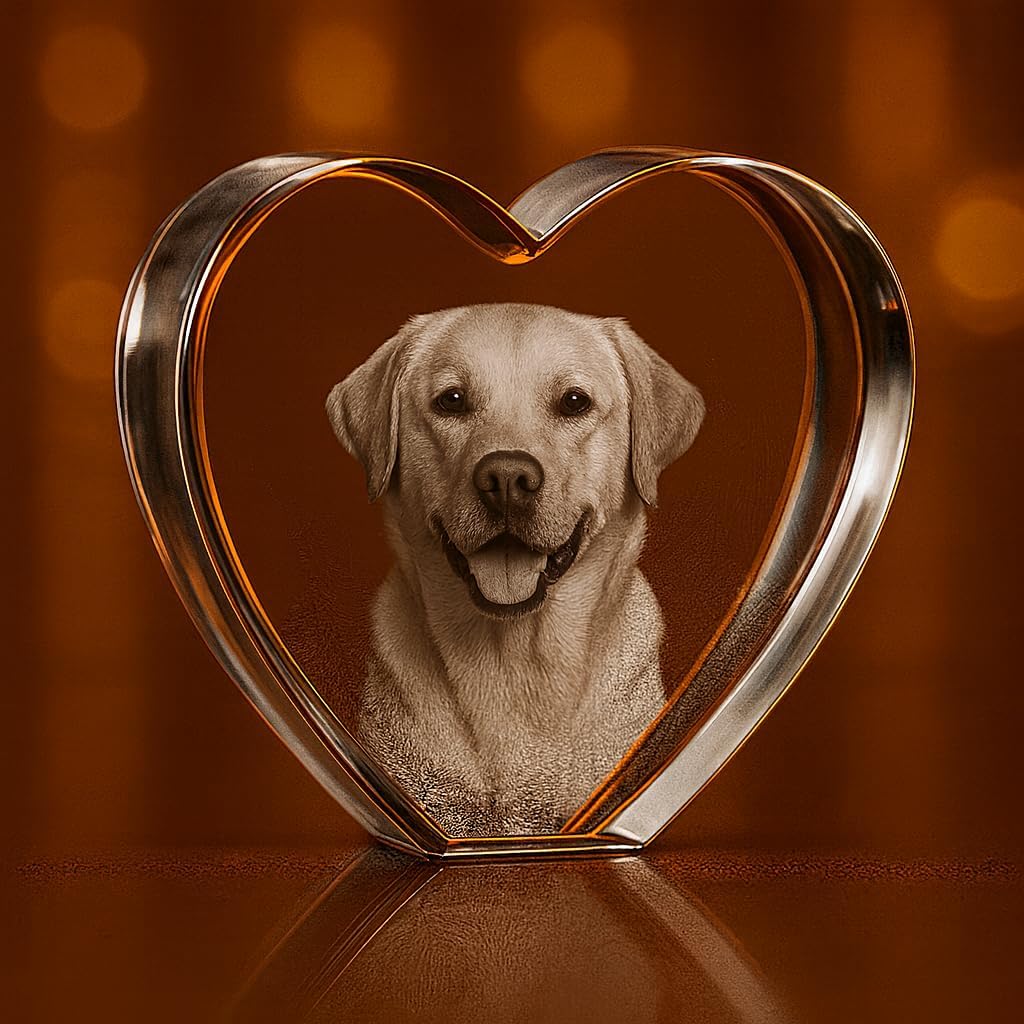 Personalized 3D Crystal Heart Figurine for Special Moments