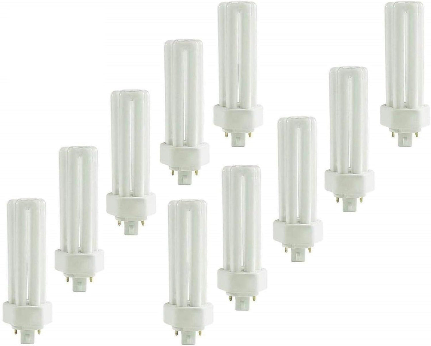 Circle 10 Pack 42 Watt Triple Tube CFL Light Bulbs for Brightness
