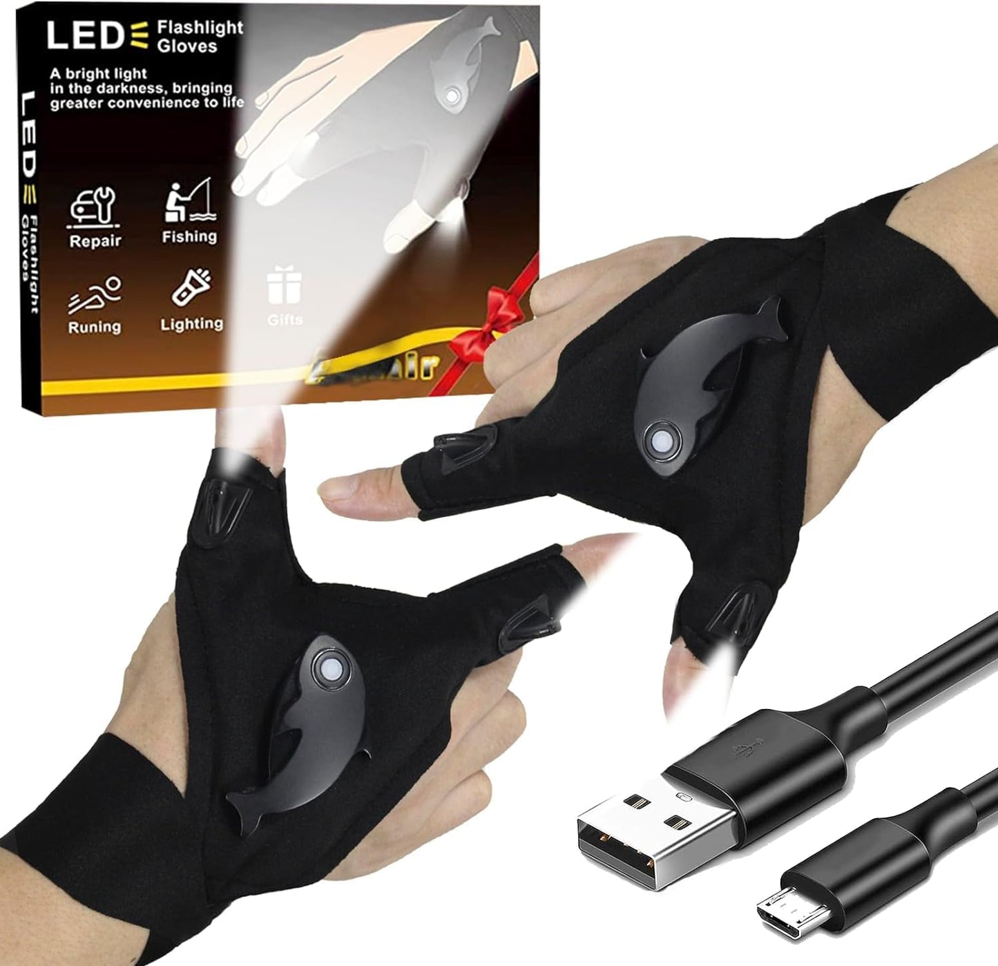 Light Up Your Way with Waterproof LED Gloves