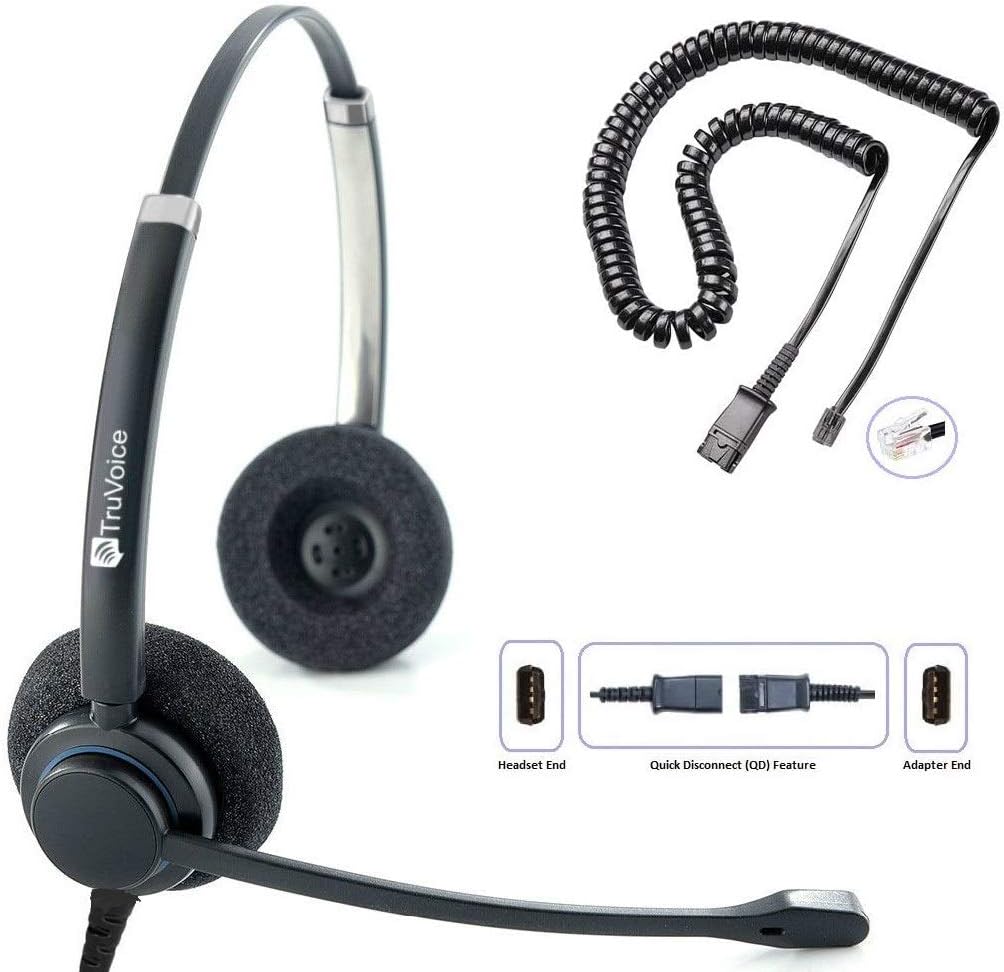 TruVoice HD-150 Office Headset with Noise Canceling Microphone