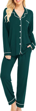 Soft Cotton Long Sleeve Pajama Set for Women by SWOMOG
