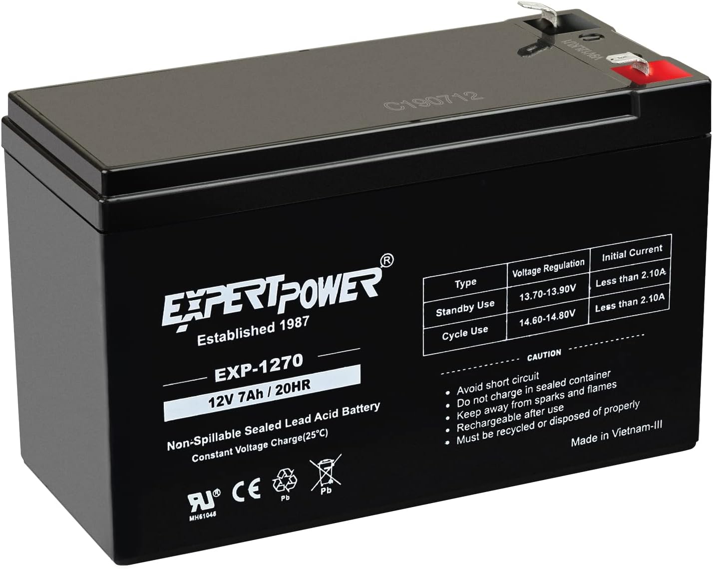Power Your Devices with ExpertPower 12V 7Ah Battery