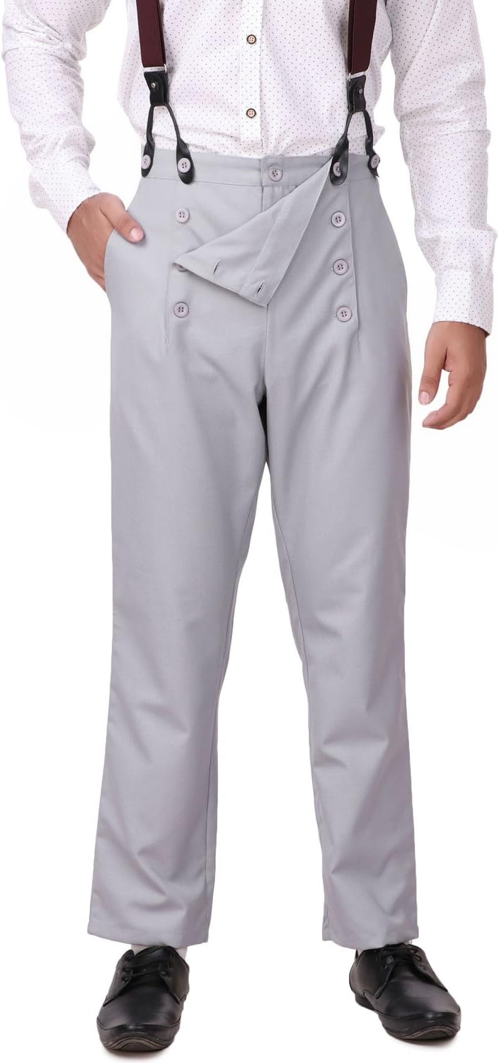 Steampunk Victorian Cosplay Costume Architect Men's Pants Trousers
