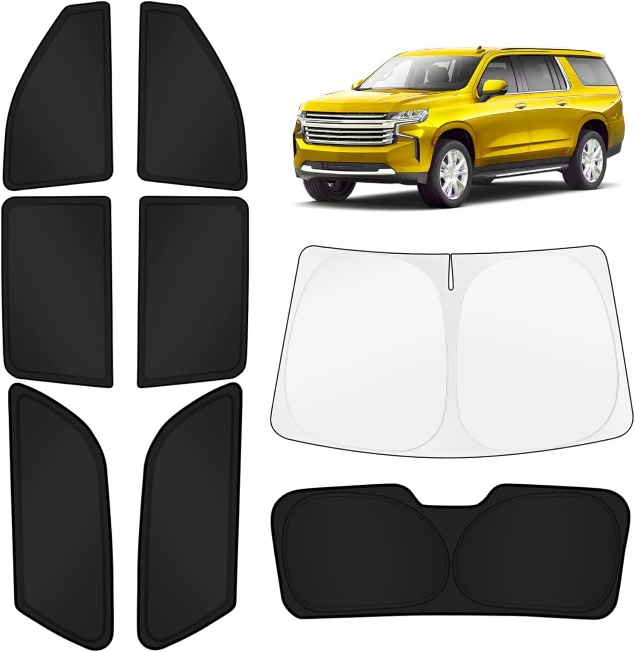 KUST Car Window Shades for Chevy Suburban & GMC Yukon XL 2021-2026