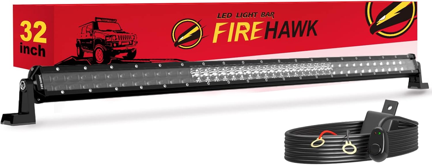 Firehawk LED Light Bar 32 Inch 80000LM for Off Road Vehicles