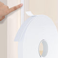 Weather Stripping Door Seal White Foam Tape 1/2 in x 33 ft - Quiet