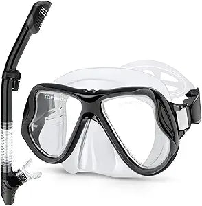 Greatever Dry Snorkel Set with Panoramic Wide View Mask