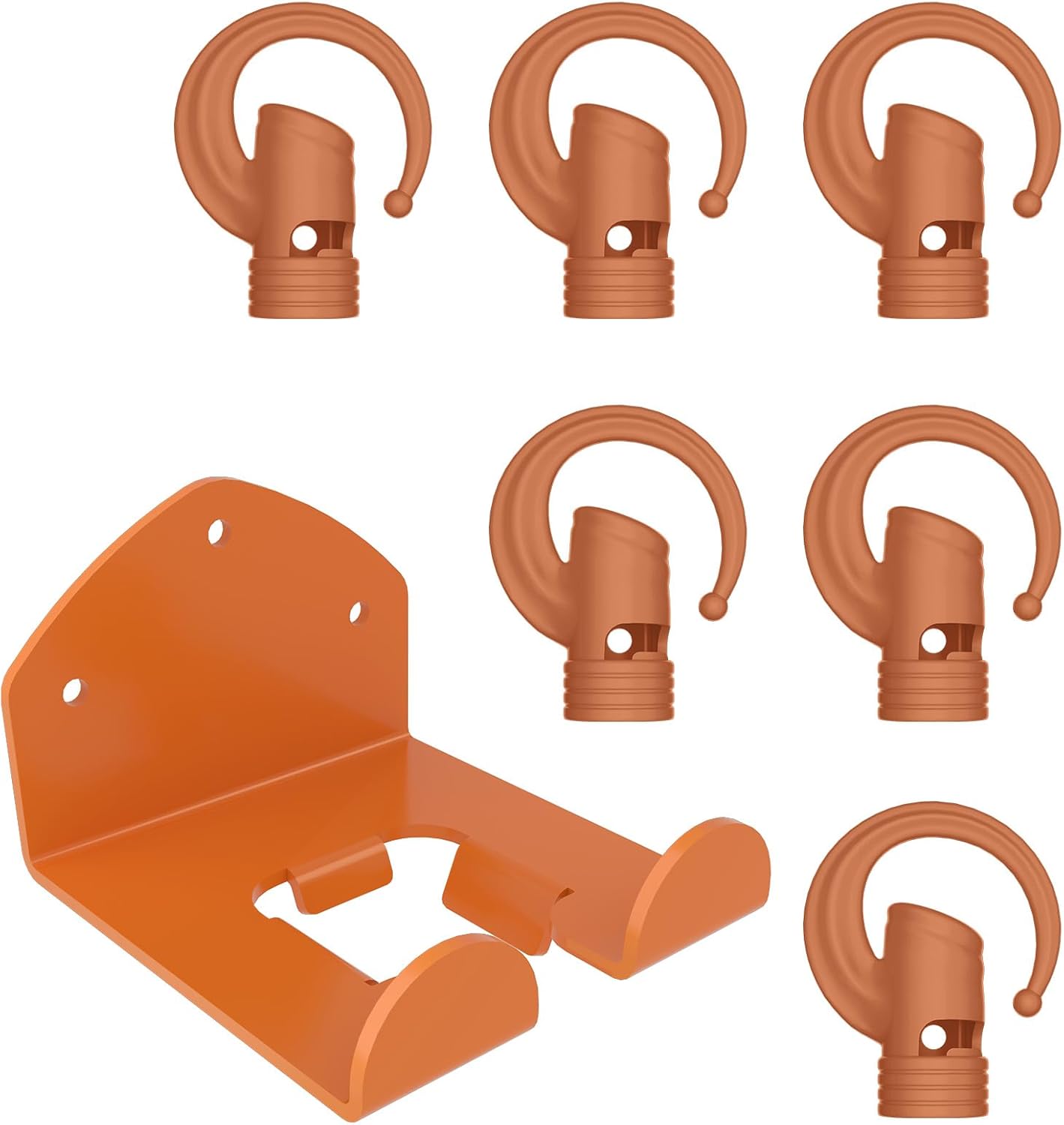 6 Pack Garage Storage Hooks and Trimmer Rack for Tools